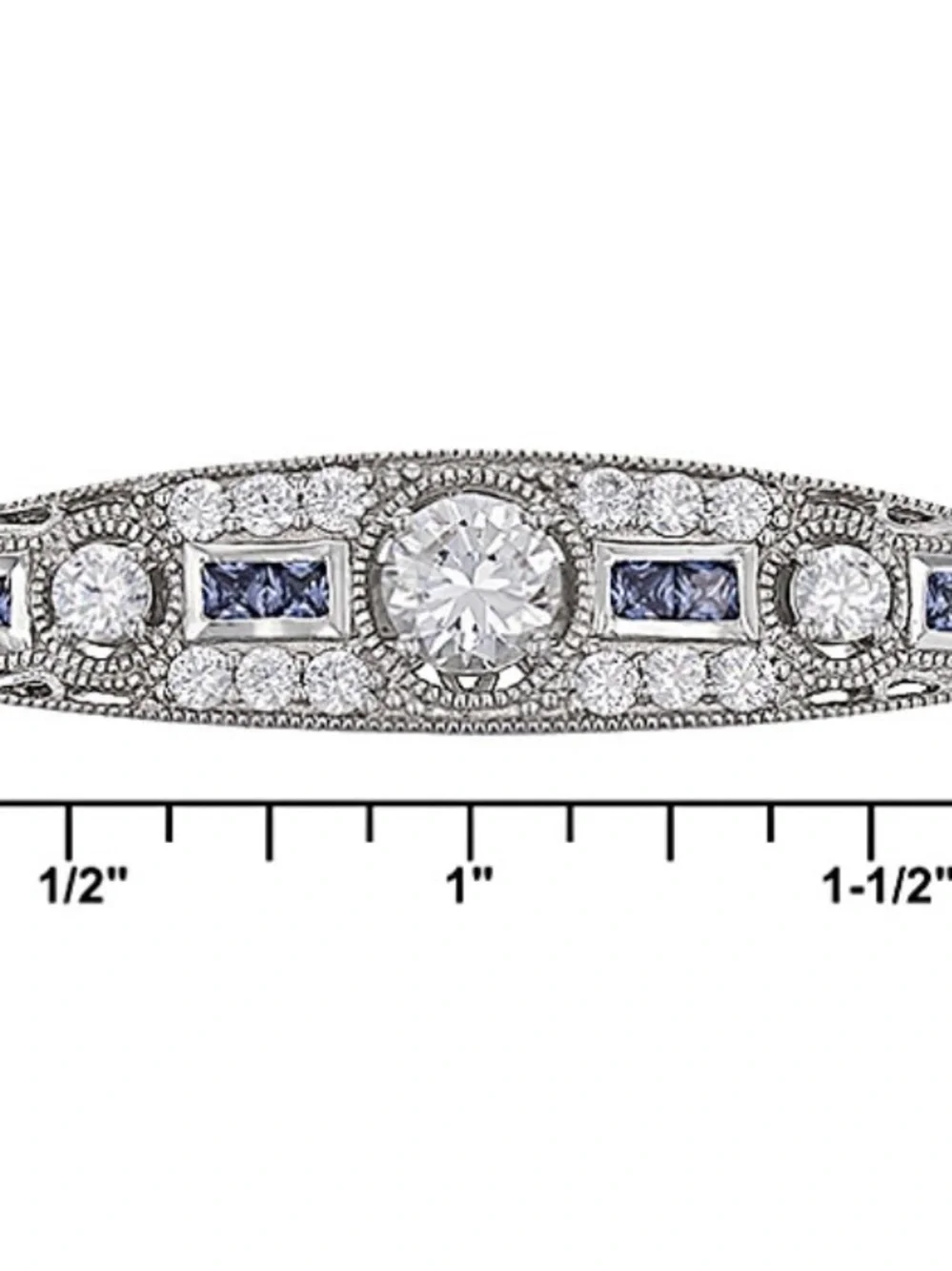 🌸JTV21 - Vanna K Blue and White Cubic Zirconia Simulants Bracelet💎🛍️